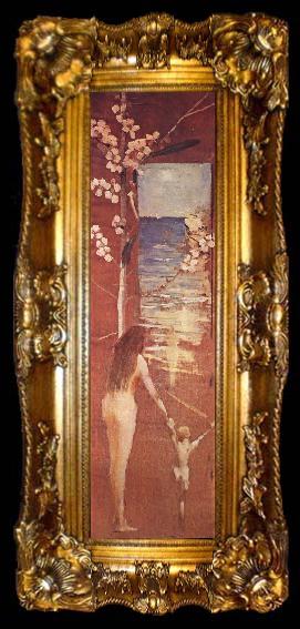 framed  Arthur streeton Bathers, ta009-2